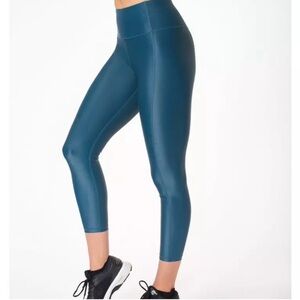 Sweaty Betty high shine high-waisted 7/8 leggings teal